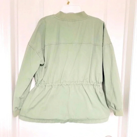Cat & Jack Army Green Lightweight Jacket with Patches Girl’s Size Large - Picture 2 of 9